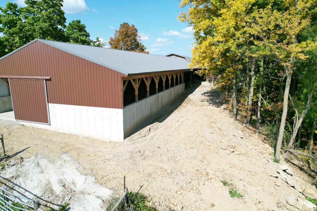 Covered Waste Storage System at Mekka Farms