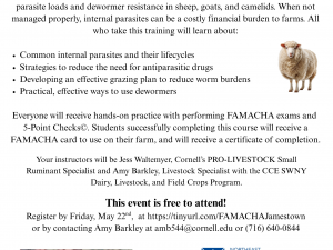 Internal Parasite IPM and FAMACHA Training