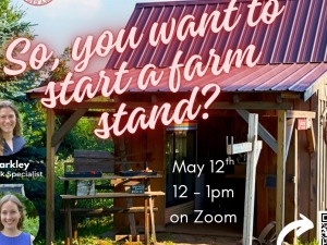 Join CCE specialists in farm business management and beginning farming for a webinar that covers what to know when starting a roadside farm stand or establishing a farm store