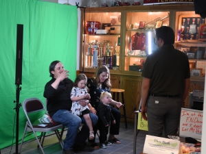 Helping at Photo Booth