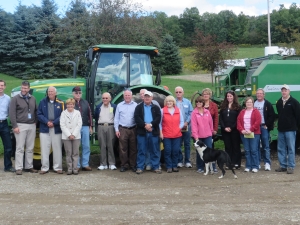 Ag Tour group at SnowBrook Farms in Great Valley, NY