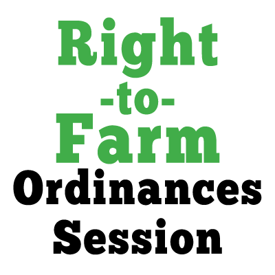 Right-to-Farm: Ordinances Session