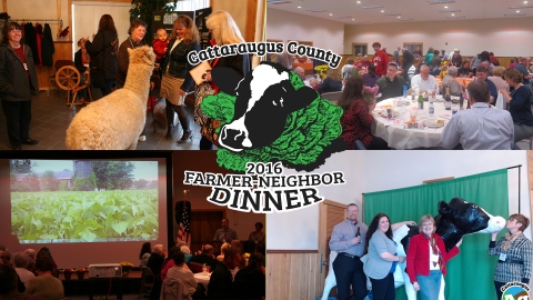 2016 Farmer-Neighbor Dinner in Cattaraugus County collage
