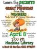 Learn the secrets of growing Giant Pumpkins on April 8, 2014 in Machias, NY